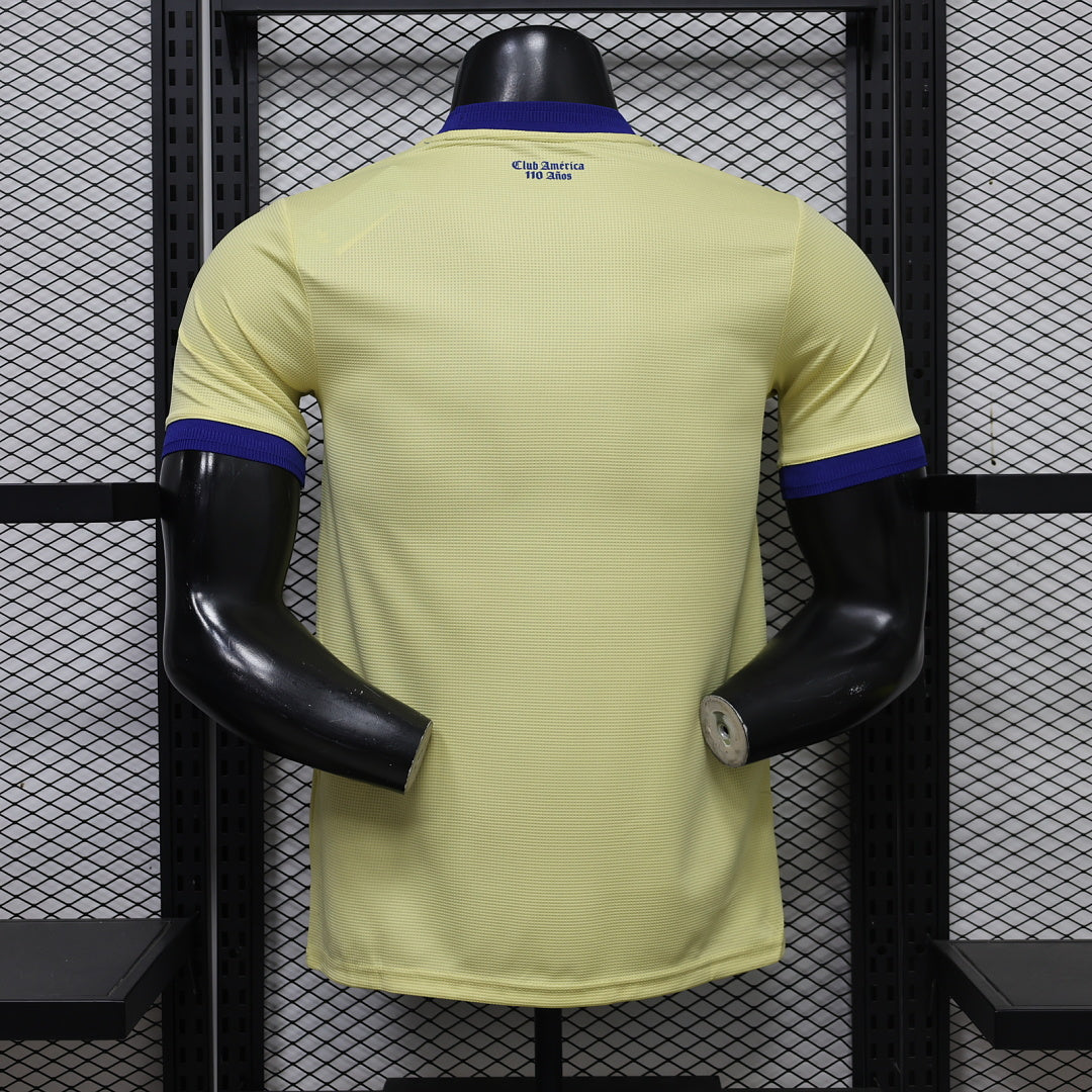 Club America 2026/27 Yellow Player Version Jersey - Back