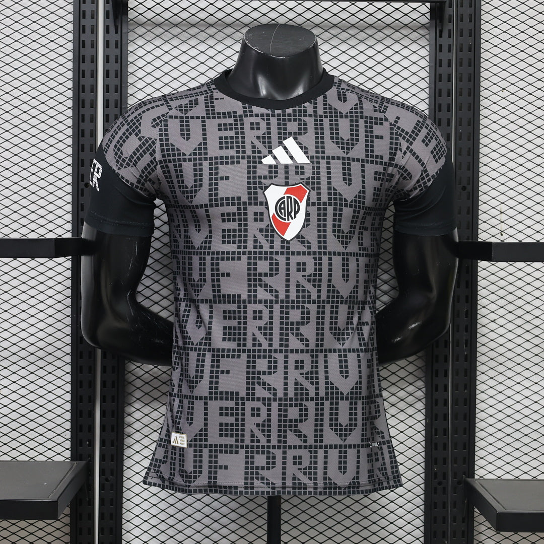 River Plate 2026/27 Black Special Edition Player Version Jersey - Front