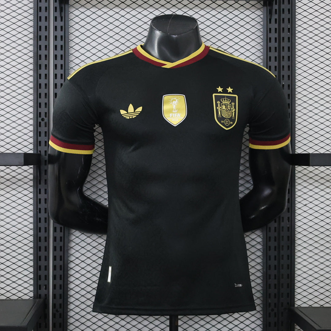 Spain 2026/27 Black Special Edition Player Version Jersey - Front