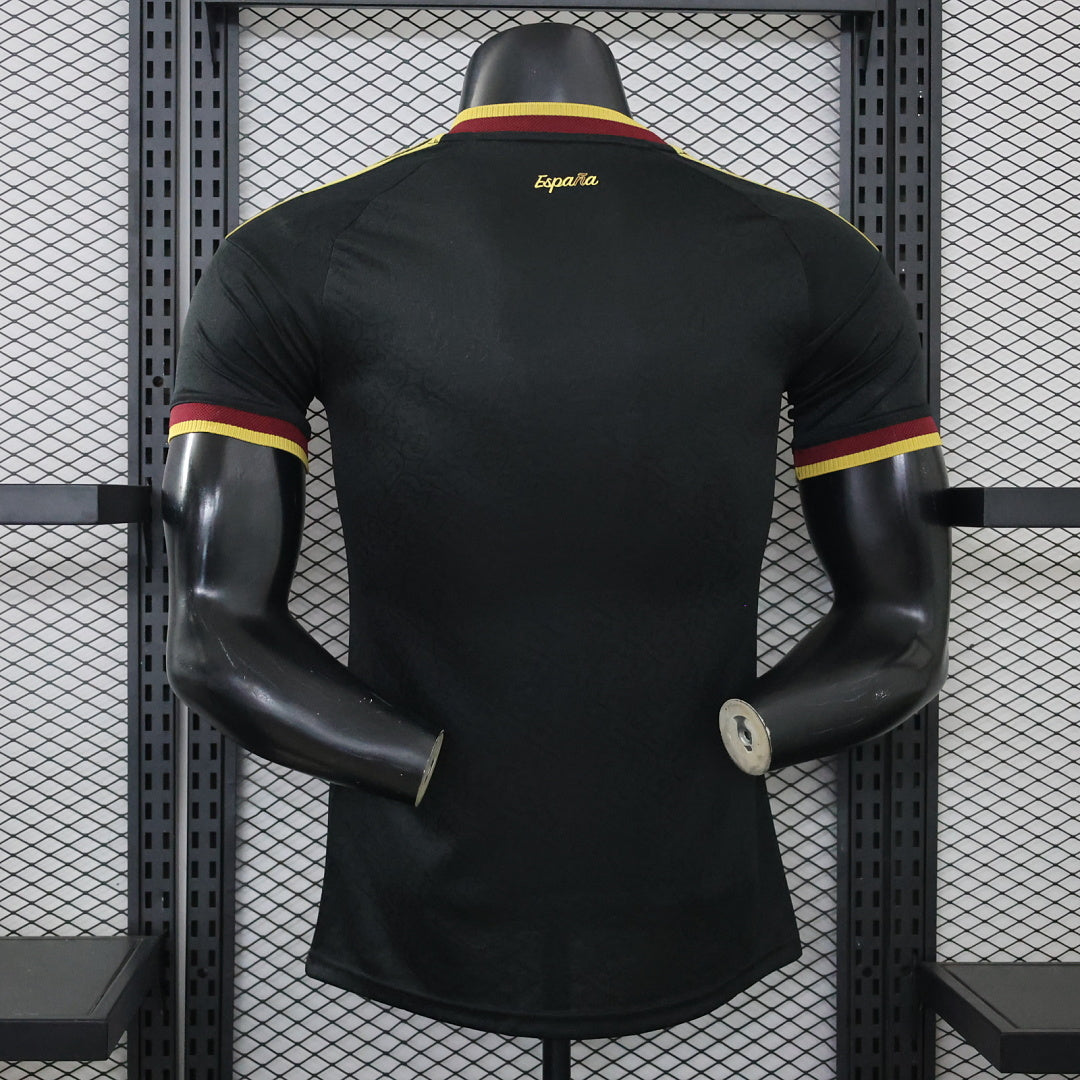 Spain 2026/27 Black Special Edition Player Version Jersey - Back