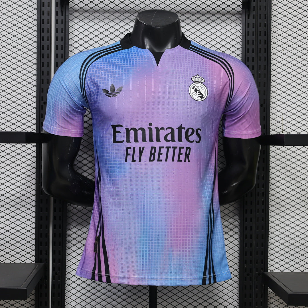 Real Madrid 2026/27 Pink and Blue Special Edition Player Version Jersey - Front