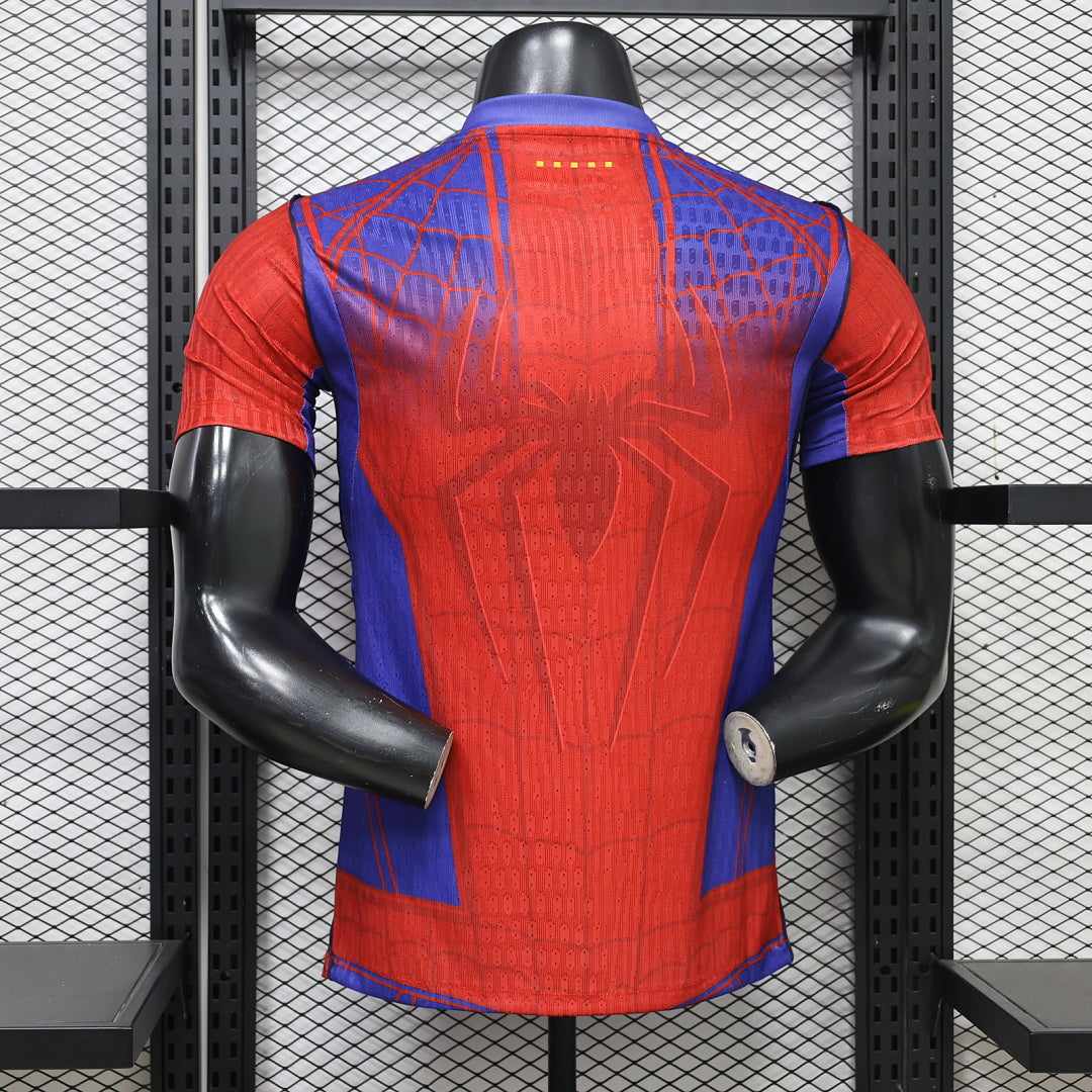 Barcelona 2026/27 Spider-Man Special Edition Player Version Jersey - Back