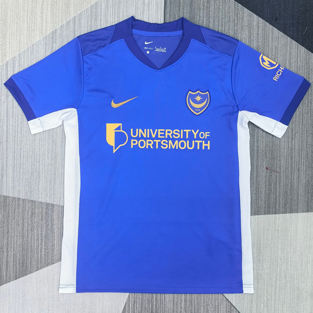 Portsmouth 2026/27 Home Fan Version Jersey - Front