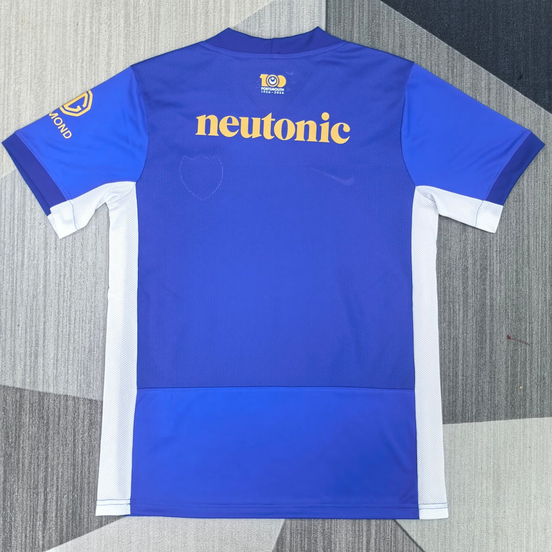 Portsmouth 2026/27 Home Fan Version Jersey - Back