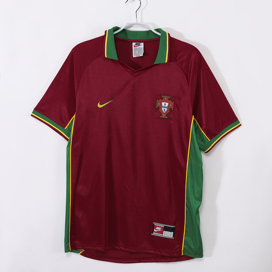 Portugal 1998 Home Retro Jersey - Front