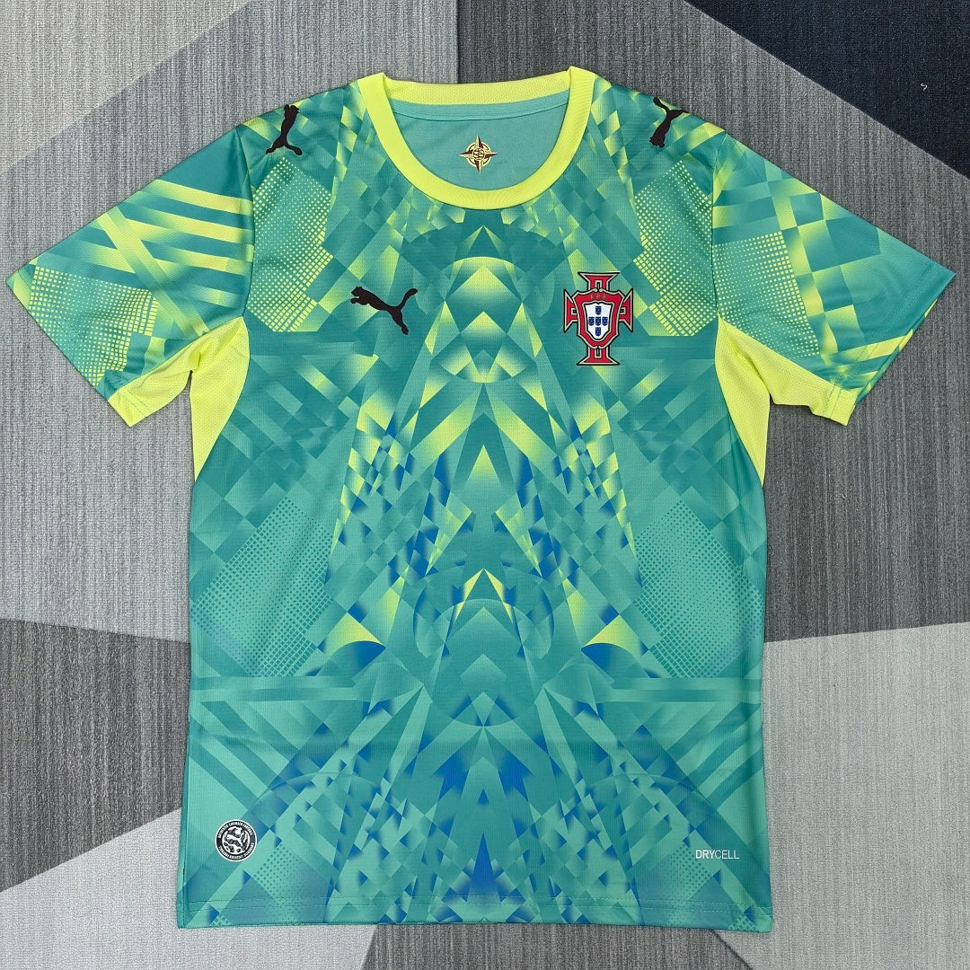 Portugal 2026/27 Green Goalkeeper Fan Version Jersey - Front
