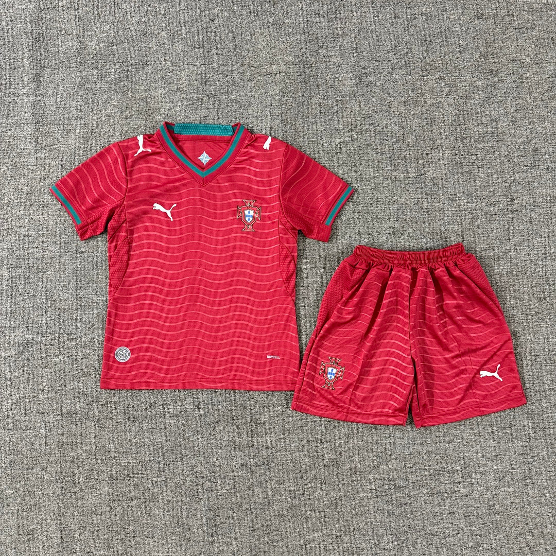 Portugal 2026/27 Home Kids Football Kit Kids Version - Front