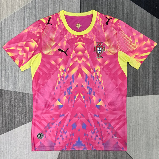 Portugal 2026/27 Pink Goalkeeper Fan Version Jersey - Front