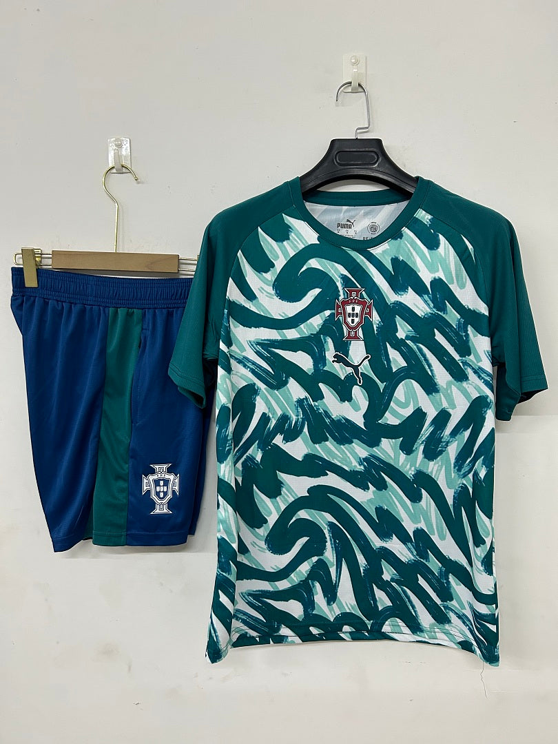 Portugal Emerald Green Short-Sleeve Training Kit 2026/27