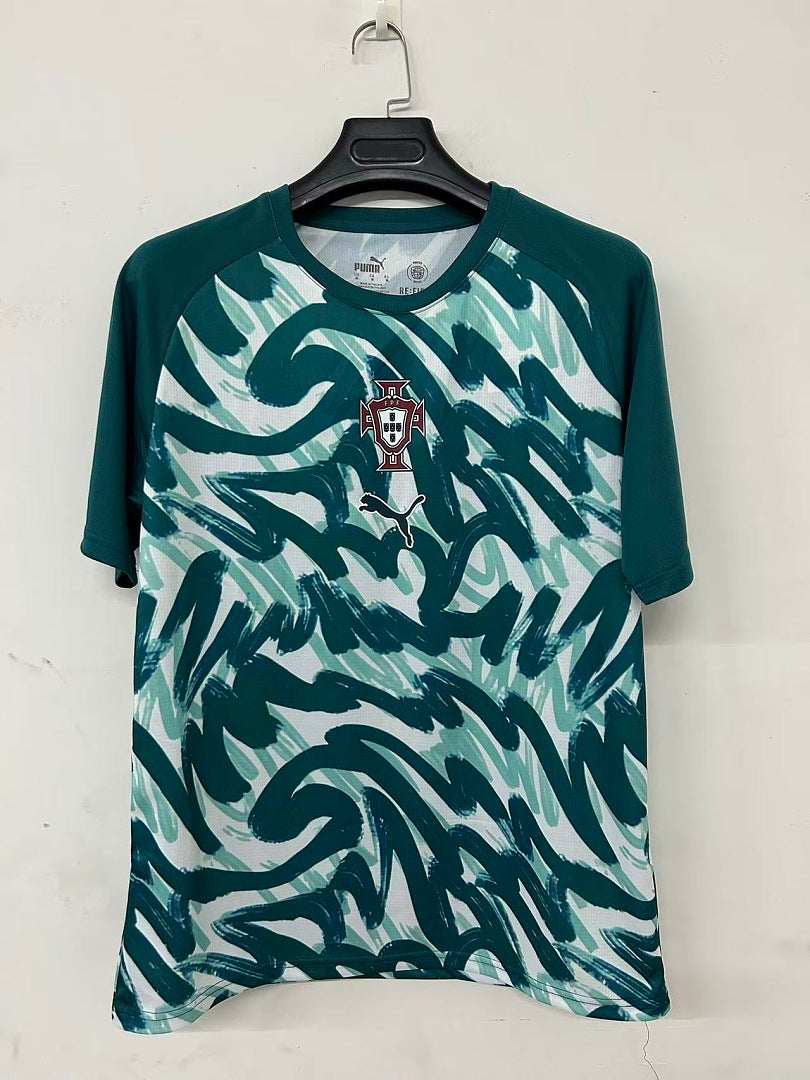 Portugal Emerald Green Short-Sleeve Training Kit 2026/27 - view 3
