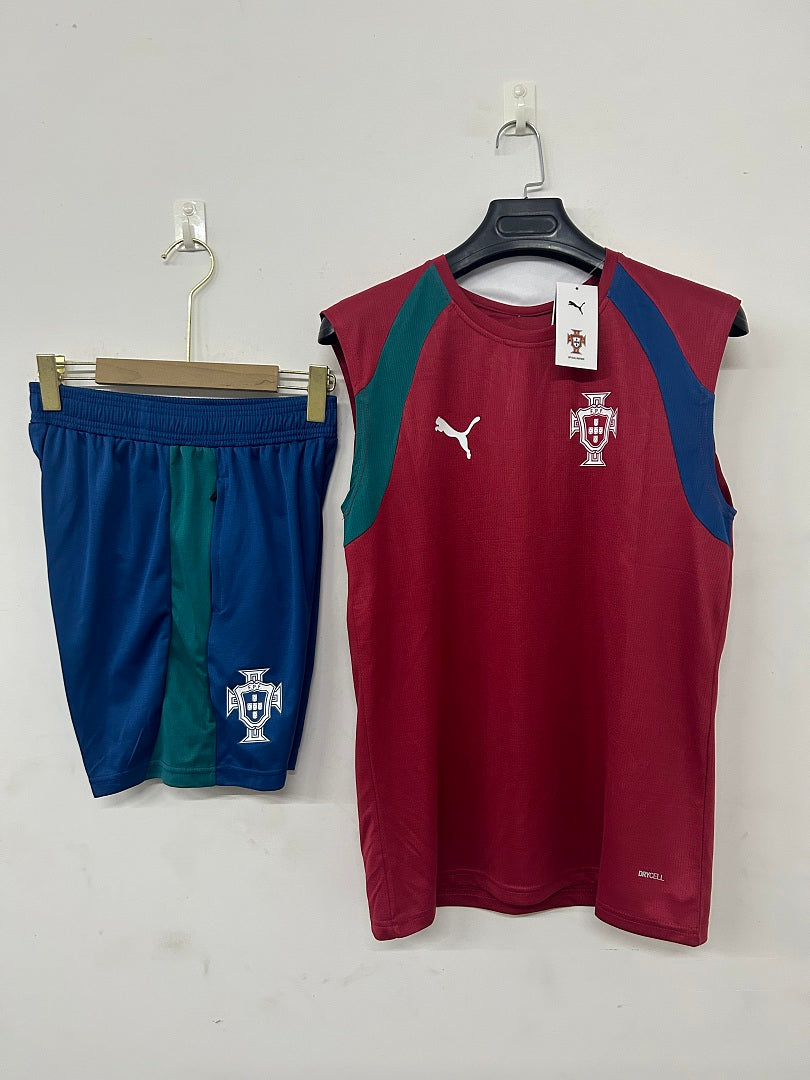 Portugal Red Sleeveless Training Kit 2026/27