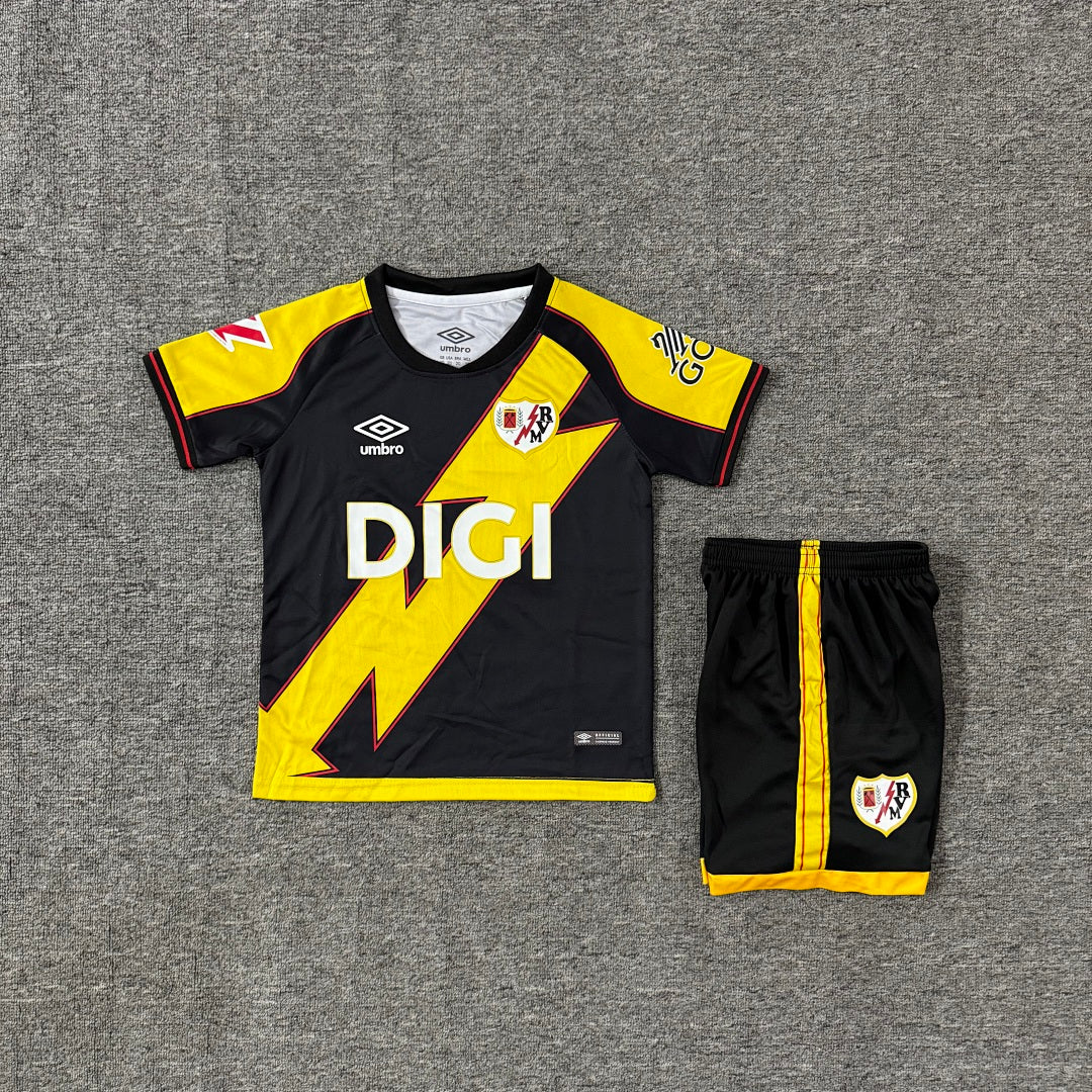 Rayo Vallecano 2025/26 Third Kids Football Kit - Front