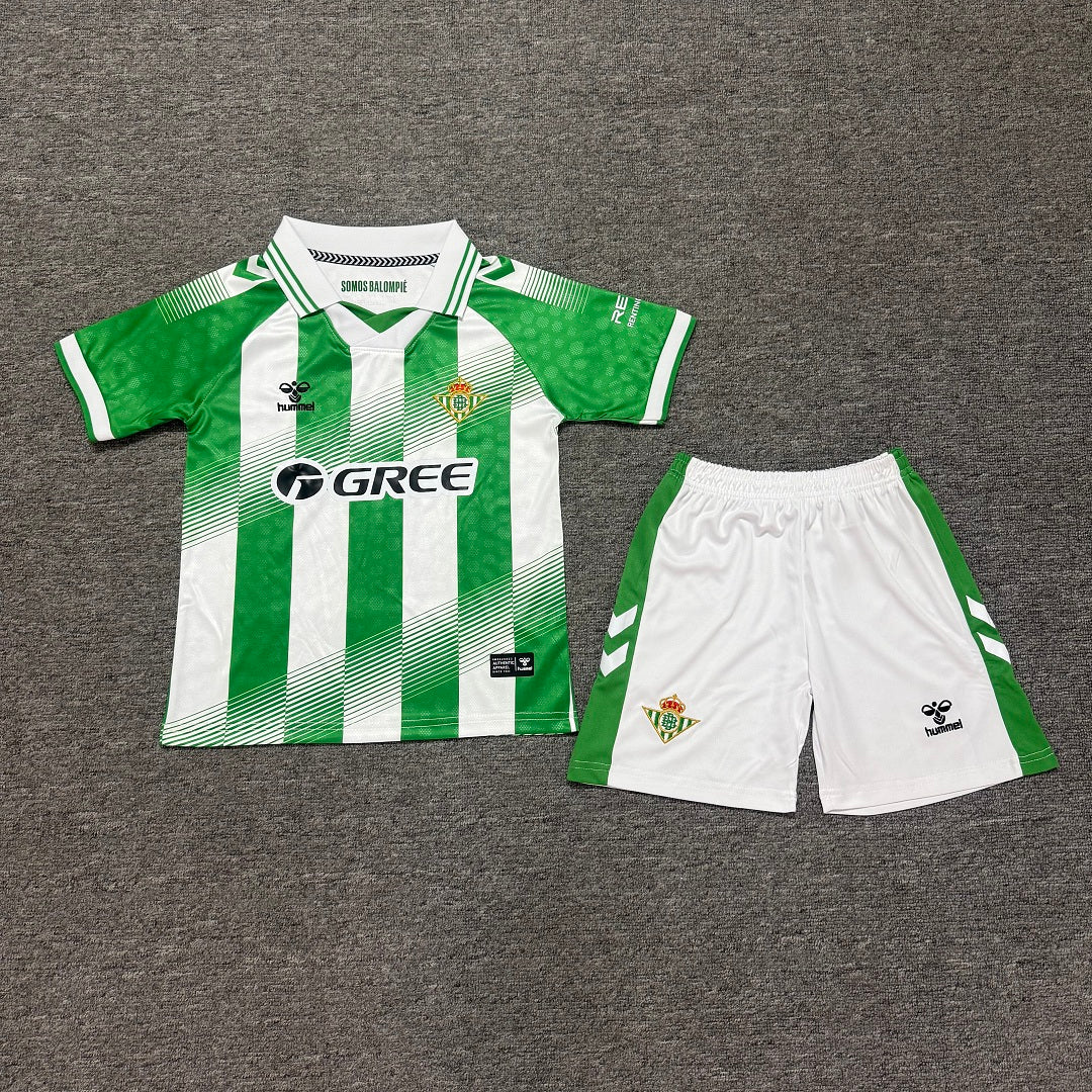 Real Betis 2026/27 Home Kids Football Kit - Front