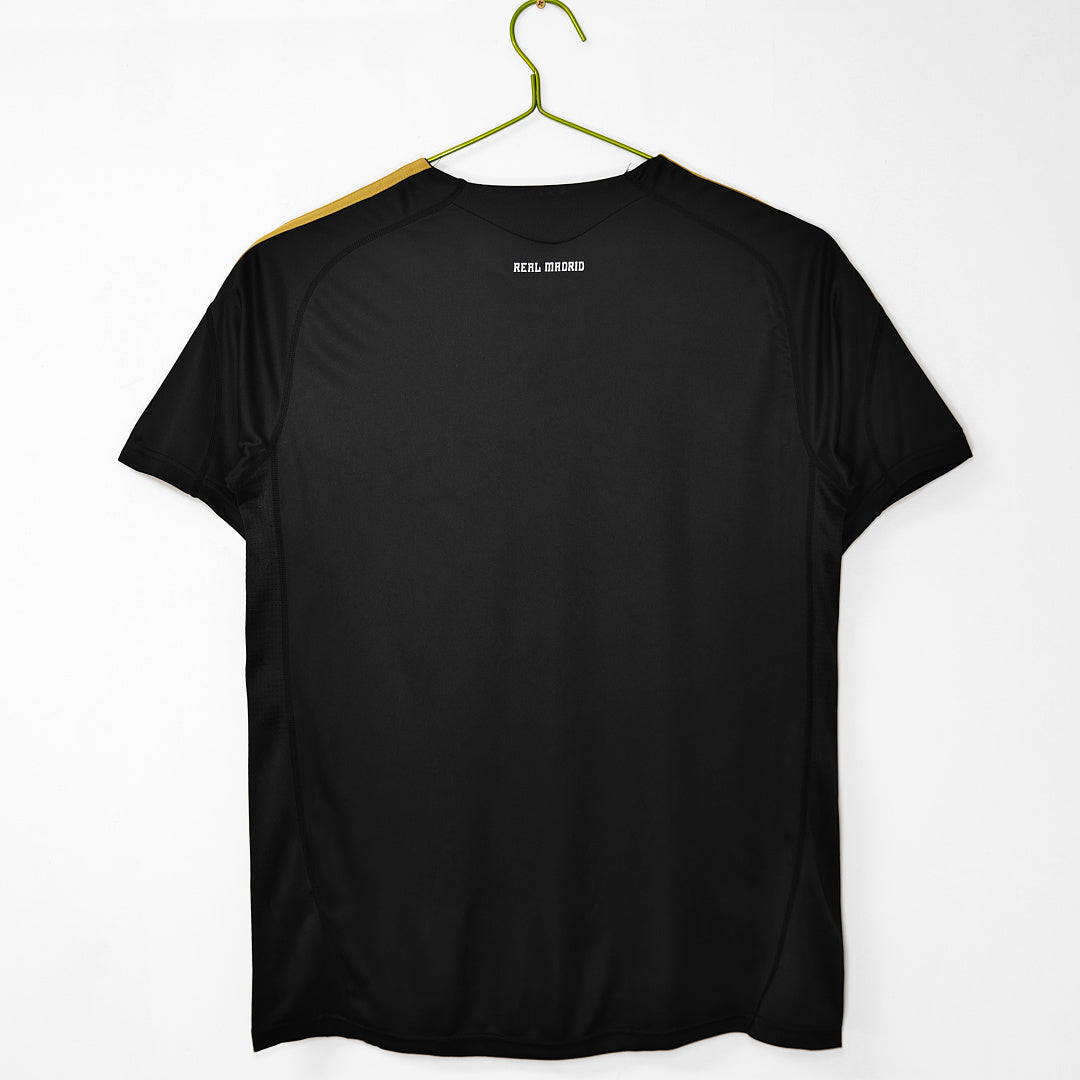 Real Madrid 2009/10 Away Black Retro Jersey - Back