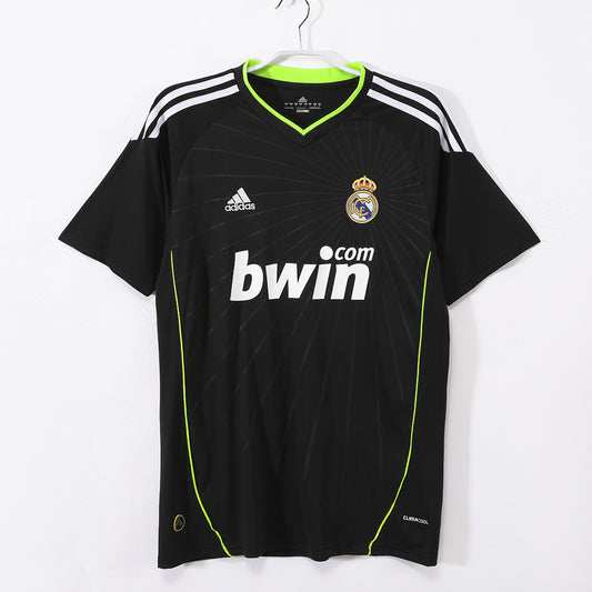 Real Madrid 2010/11 Away Black Retro Jersey - Front