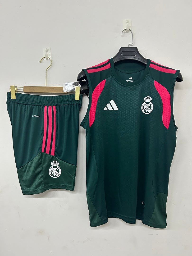 Real Madrid Dark Green Sleeveless Training Kit 2026/27