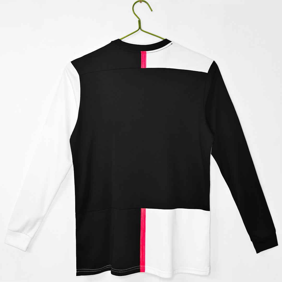 Juventus 2019/20 Home Long Sleeve Retro Jersey - Back
