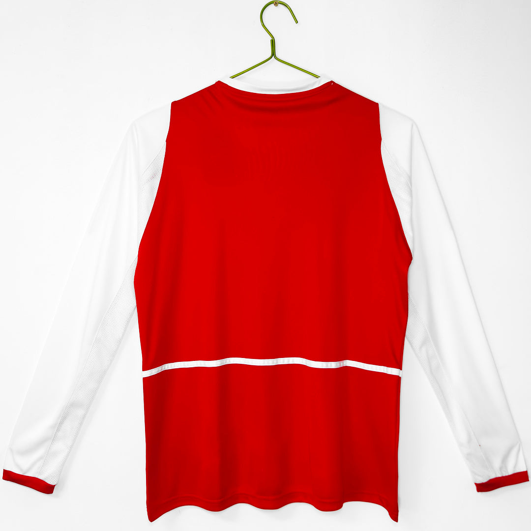 Arsenal 2002/04 Home Long Sleeve Retro Jersey - Back