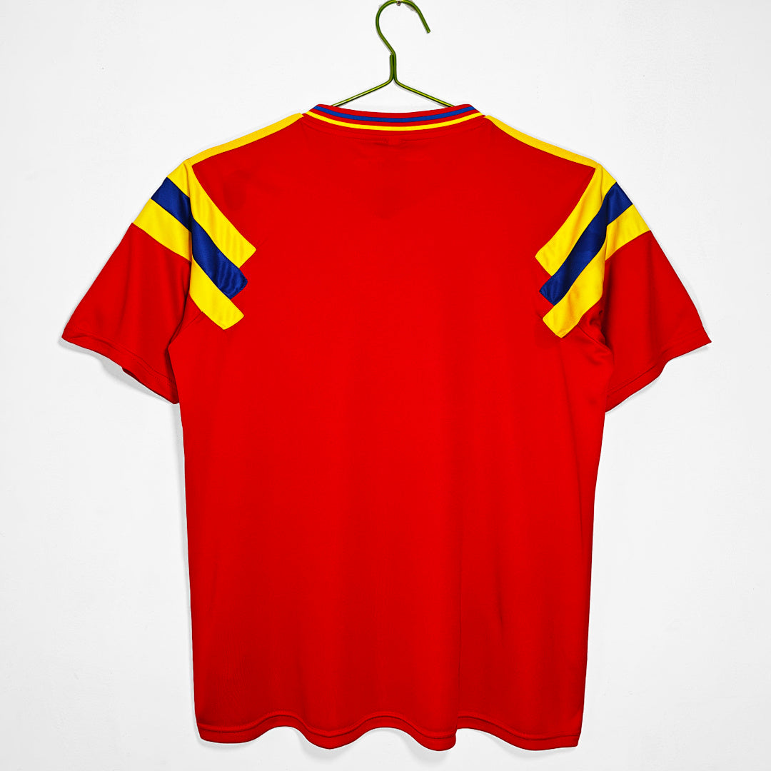 Colombia 1990 Away Red Retro Jersey - Back