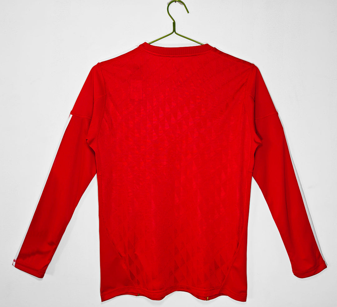 Liverpool 2010/11 Home Long Sleeve Retro Jersey - Back