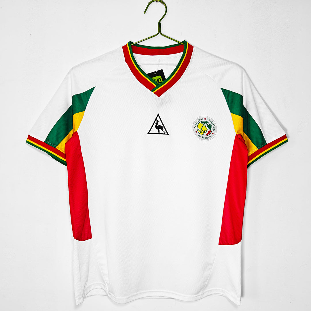 Senegal 2002 Home White Retro Jersey - Front