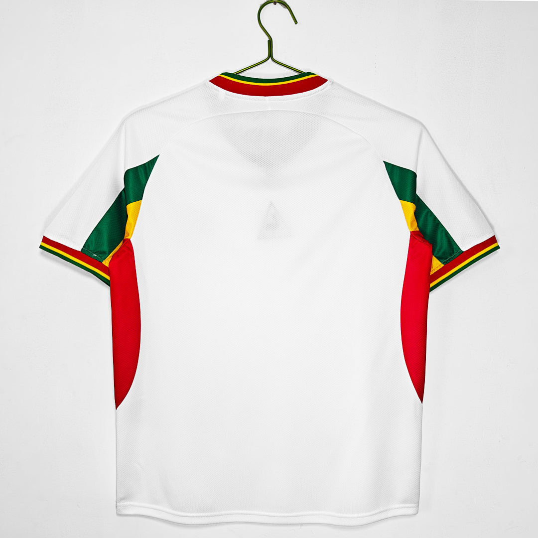 Senegal 2002 Home White Retro Jersey - Back