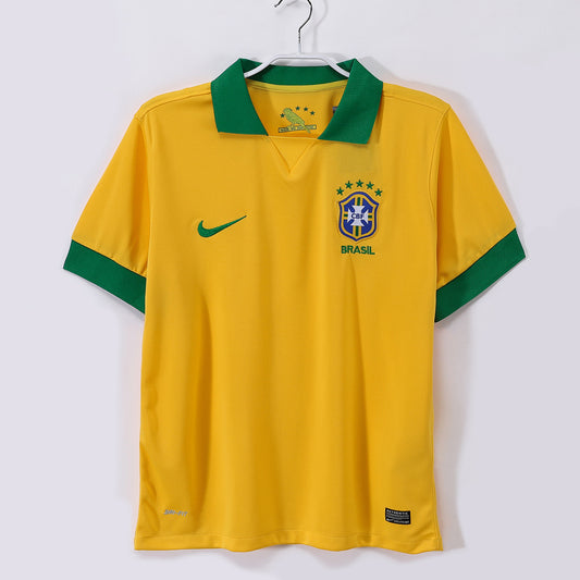 Brazil 2013 Home Retro Jersey - Front
