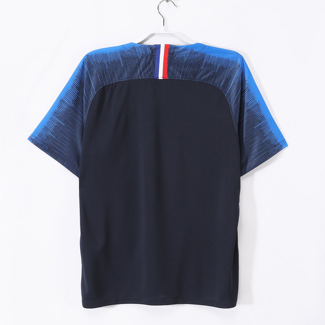 France 2018 World Cup Champions Home Retro Jersey - Back