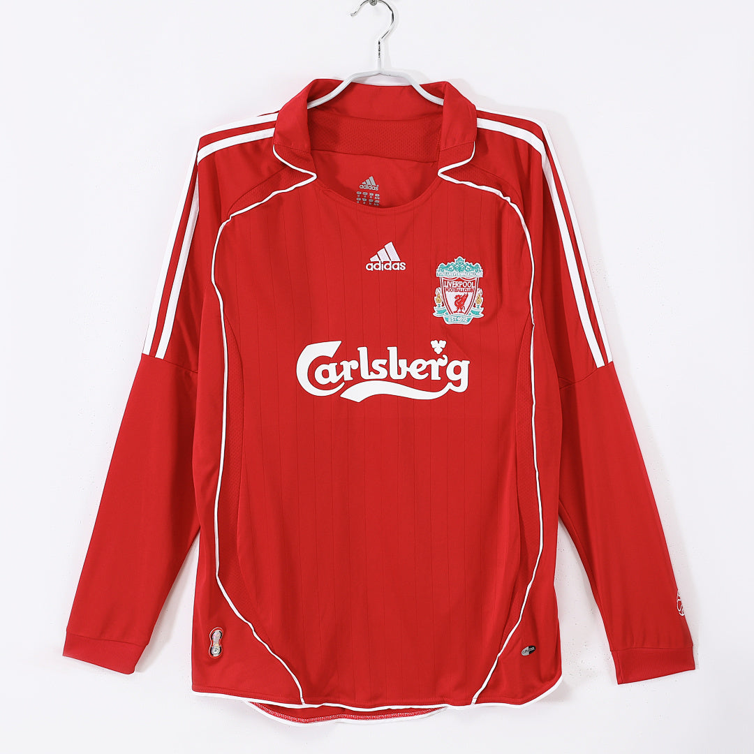 Liverpool 2006/07 Home Long Sleeve Retro Jersey - Front