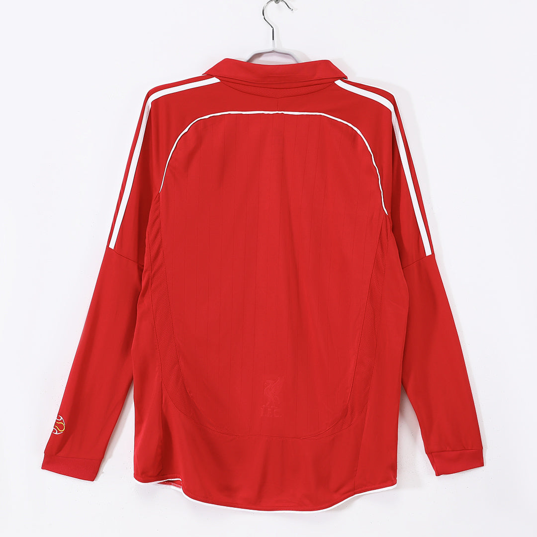 Liverpool 2006/07 Home Long Sleeve Retro Jersey - Back