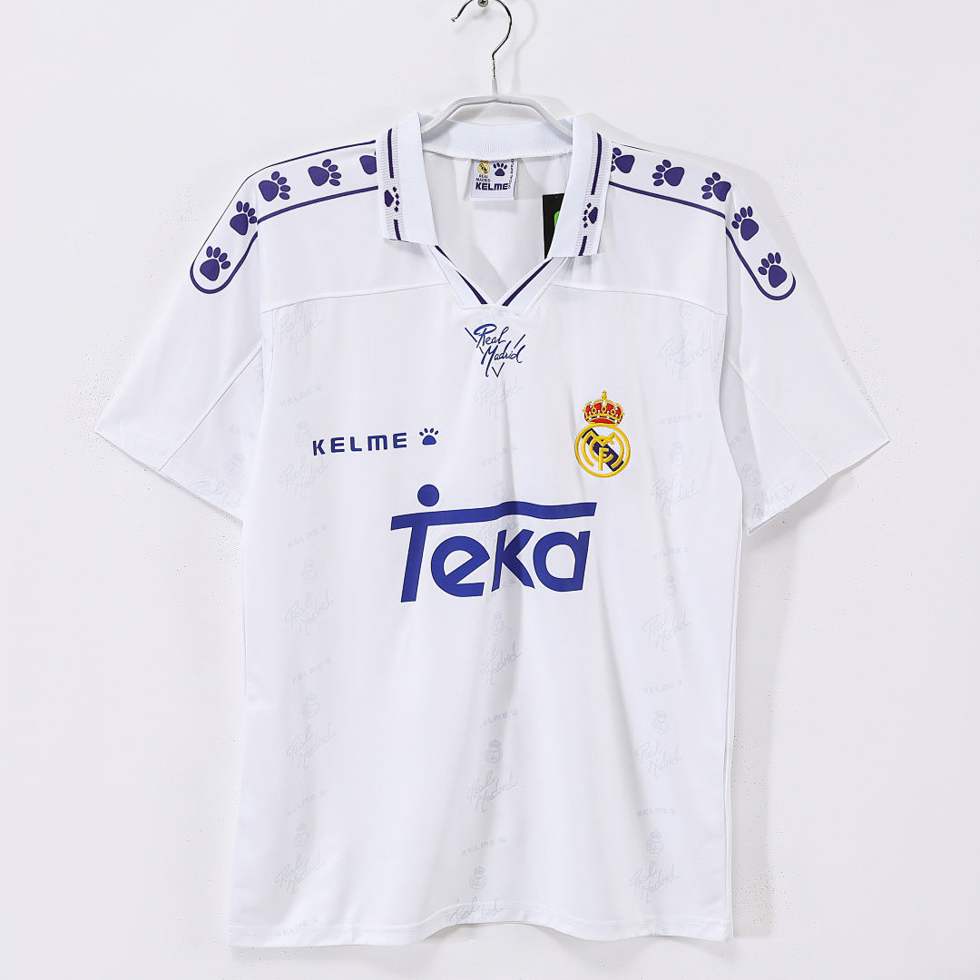 Real Madrid 1994/96 Home Retro Jersey - Front