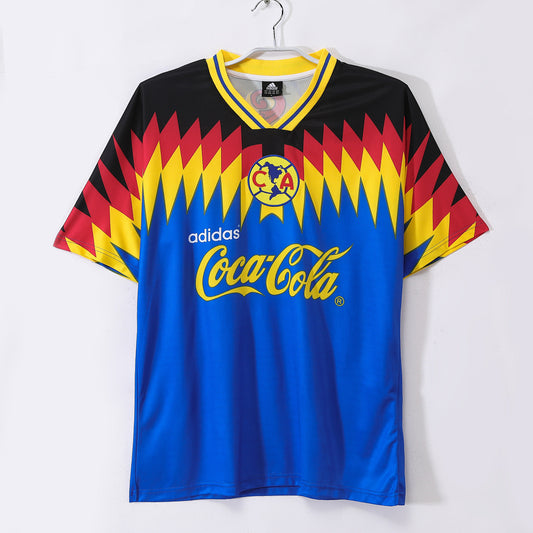 Club America 1995 Away Blue Retro Jersey - Front