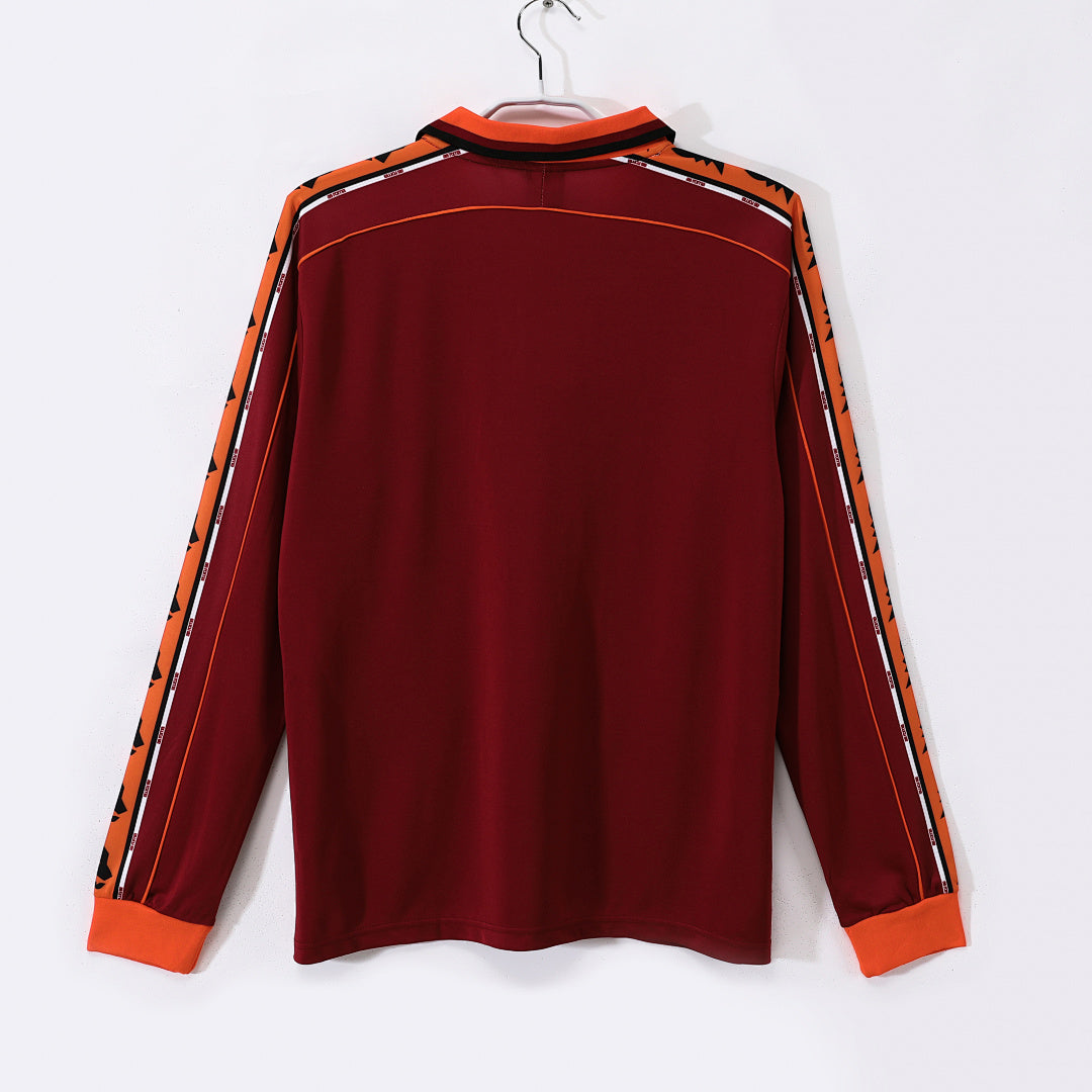 AS Roma 1998/99 Home Long Sleeve Retro Jersey - Back