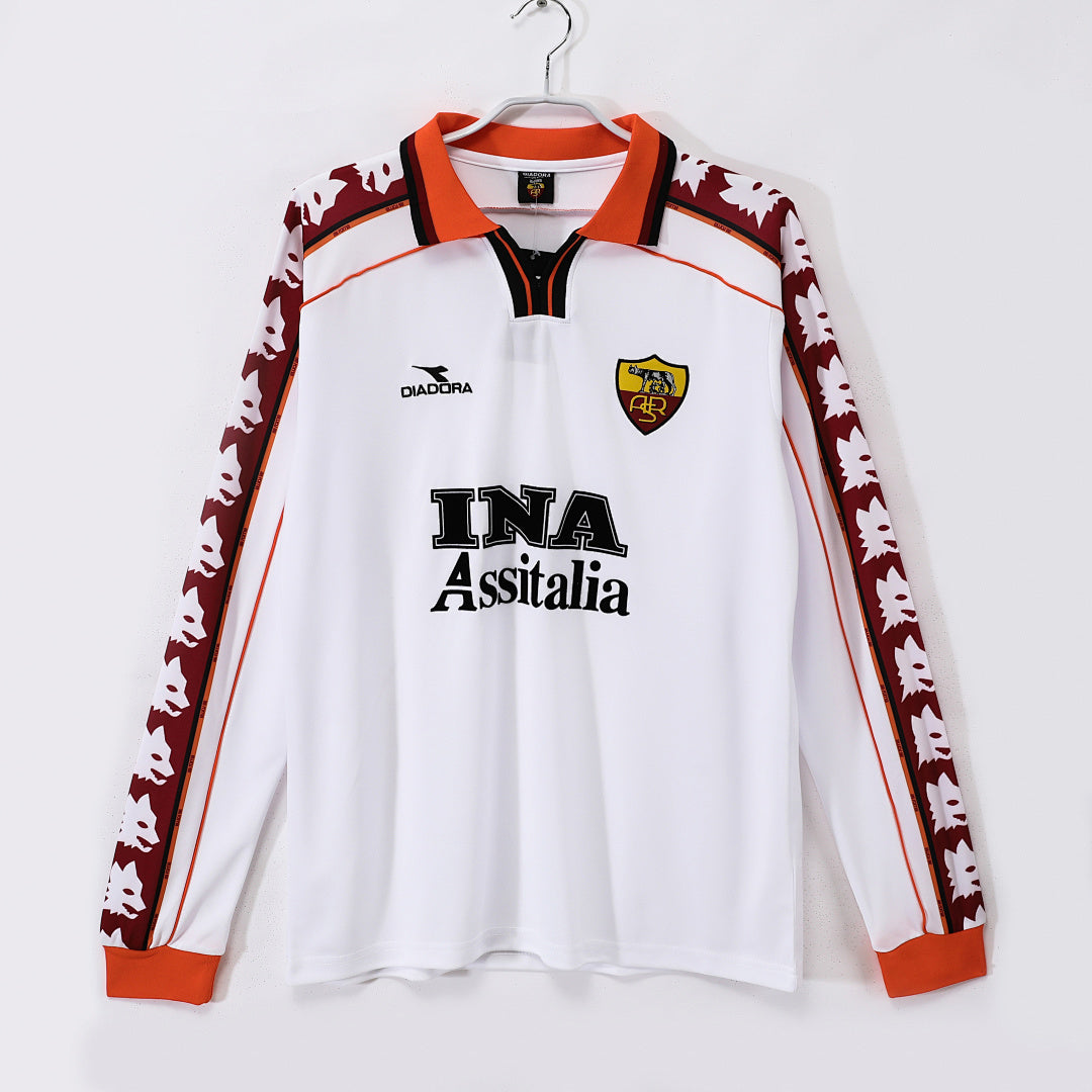 AS Roma 1998/99 Away Long Sleeve Retro Jersey - Front