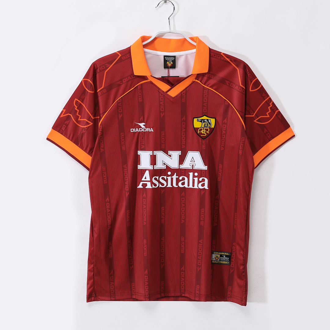AS Roma 1999/00 Home Retro Jersey - Front