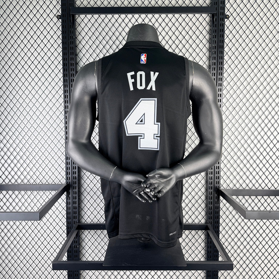 San Antonio Spurs De'Aaron Fox #4 City Edition Jersey 2025/26 - view 2
