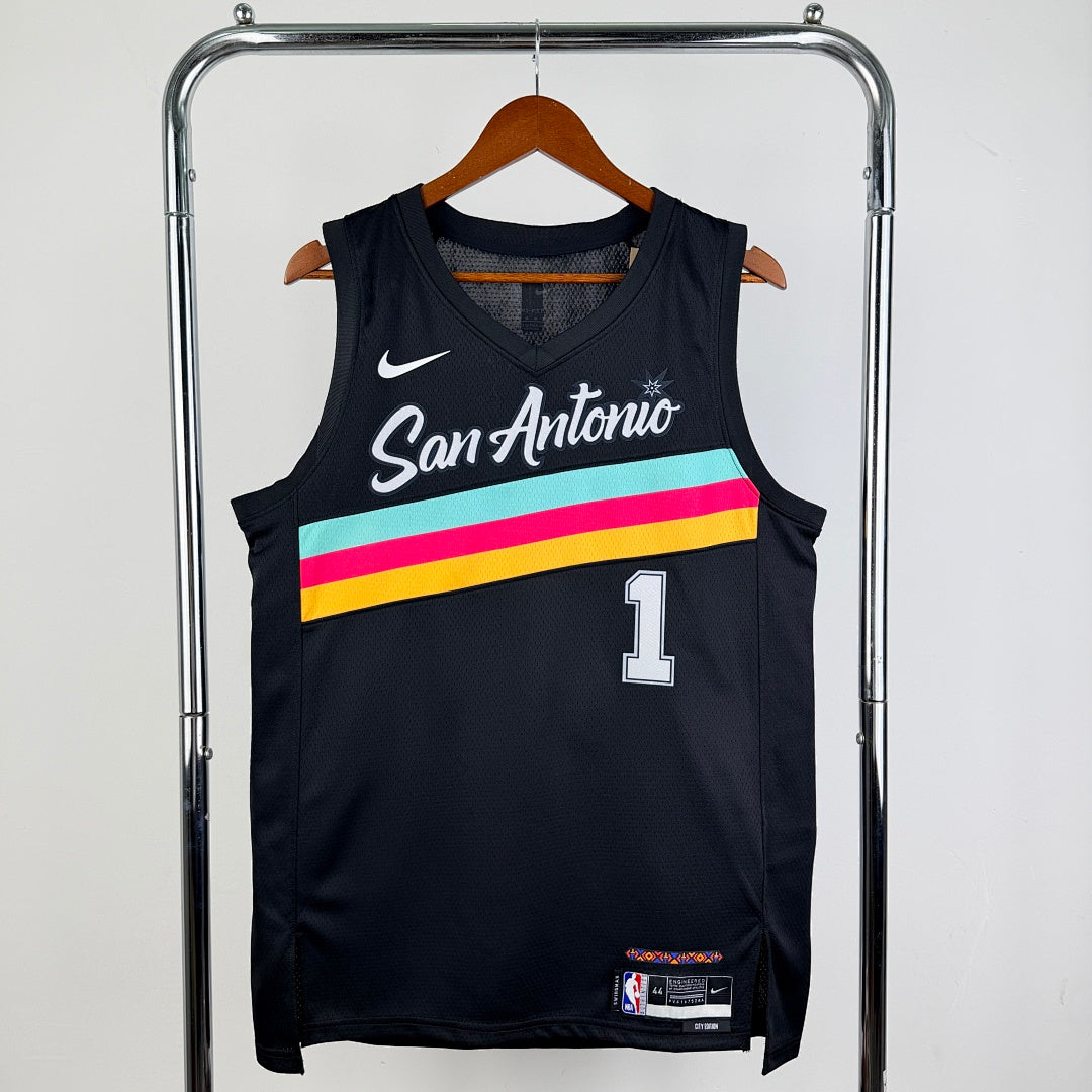 San Antonio Spurs Victor Wembanyama #1 City Edition Jersey 2025/26
