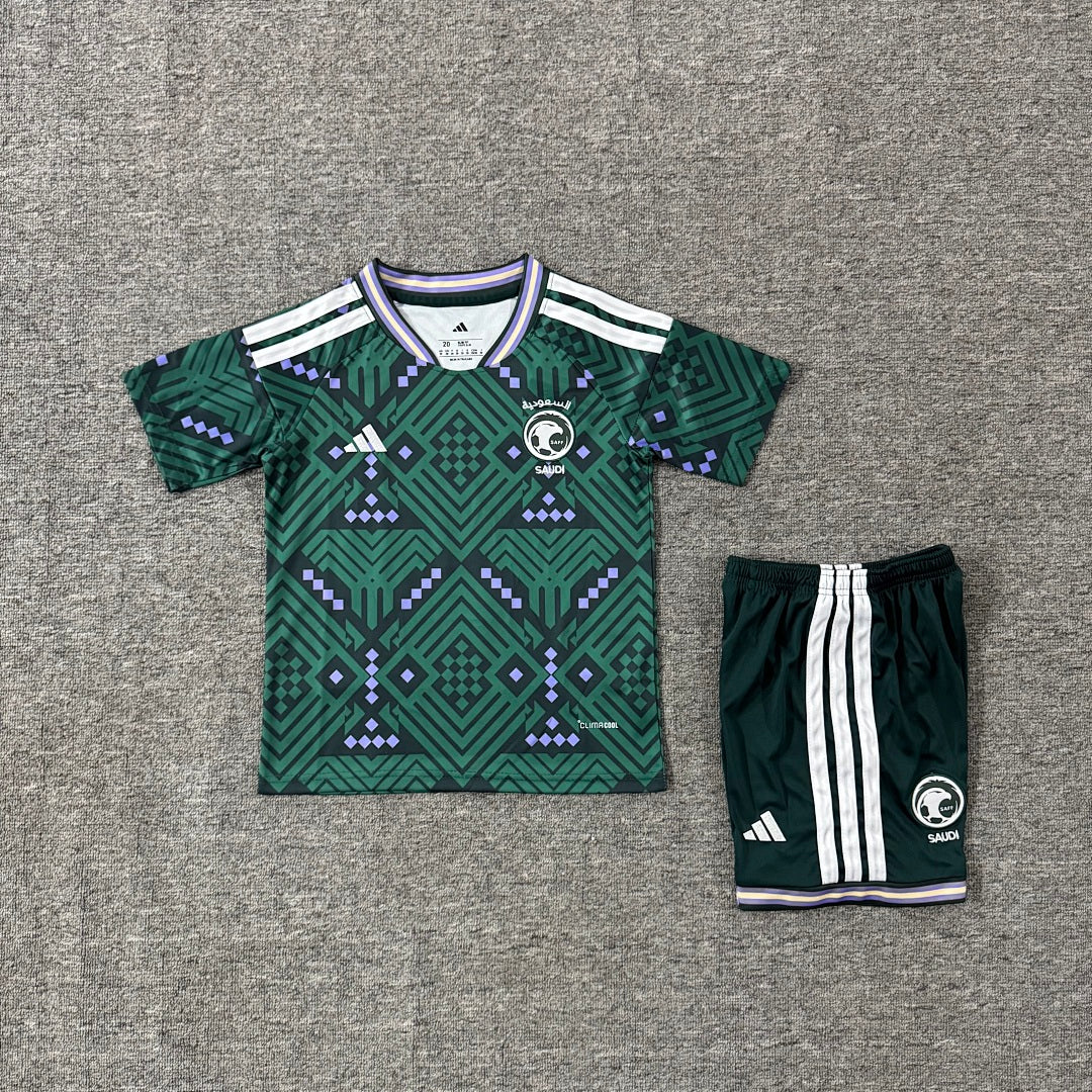 Saudi Arabia 2026/27 Home Kids Football Kit Kids Version - Front