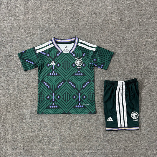 Saudi Arabia 2026/27 Home Kids Football Kit Kids Version - Front