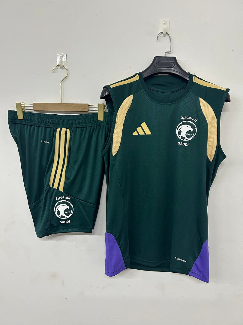Saudi Arabia Dark Green Sleeveless Training Kit 2026/27