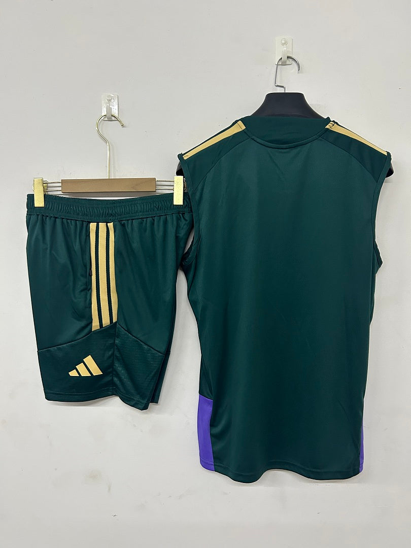 Saudi Arabia Dark Green Sleeveless Training Kit 2026/27 - view 2