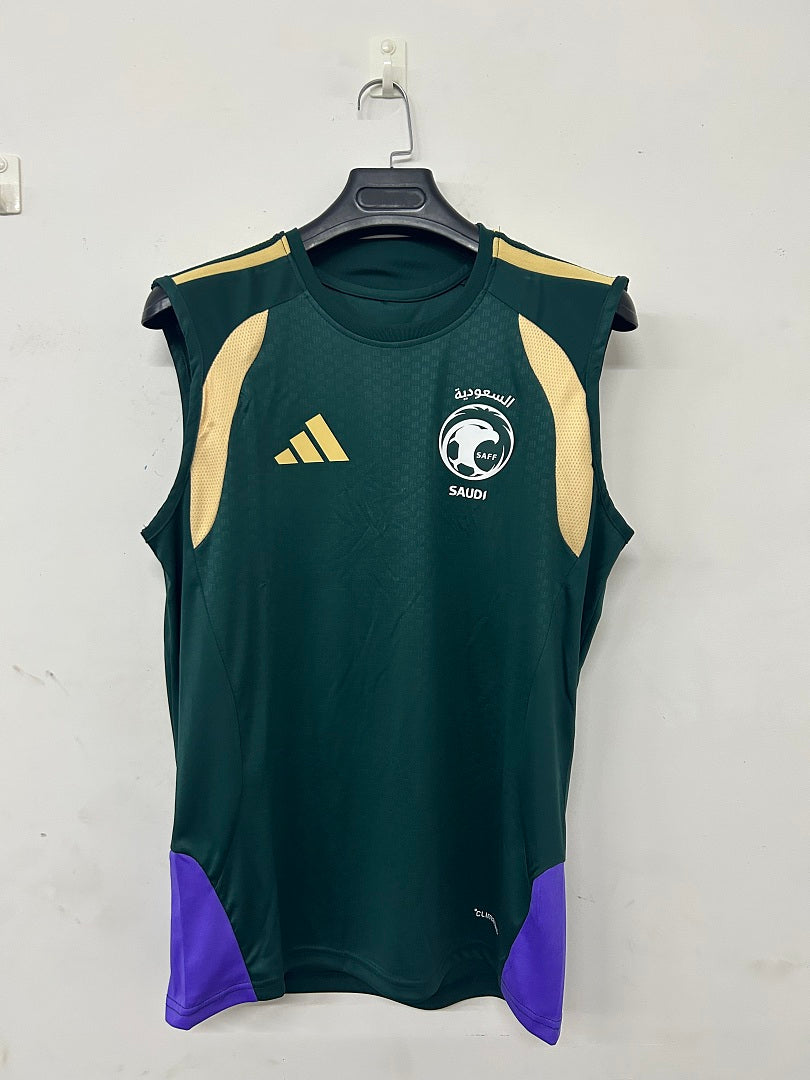 Saudi Arabia Dark Green Sleeveless Training Kit 2026/27 - view 3