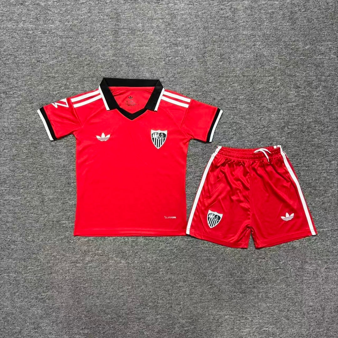Sevilla 2026/27 Away Kids Football Kit - Front