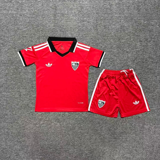 Sevilla 2026/27 Away Kids Football Kit - Front