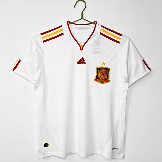 Spain 2011/12 Away White Retro Jersey - Front