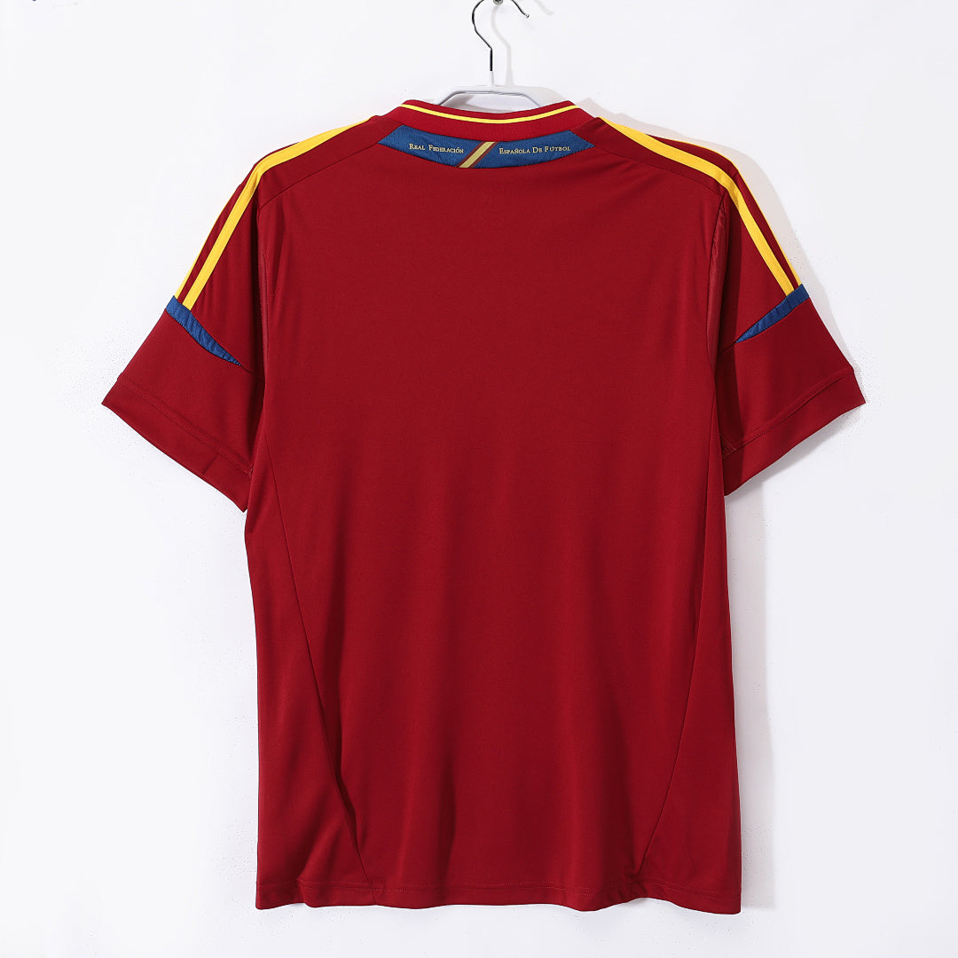 Spain 2012 Home Retro Jersey - Back