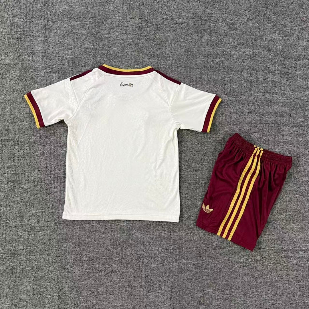 Spain 2026/27 Away Kids Football Kit Kids Version - Back