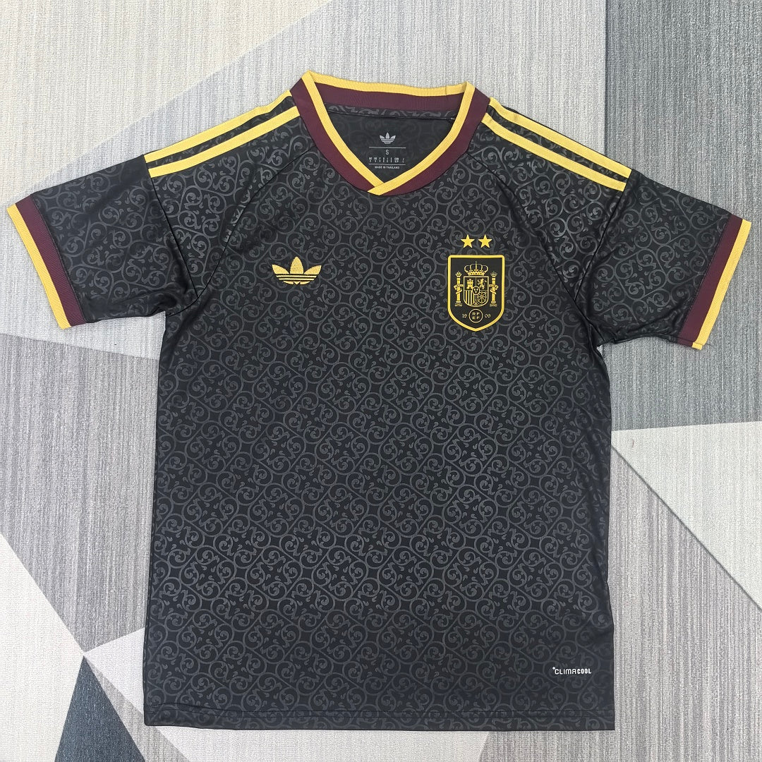 Spain 2026/27 Black Third Fan Version Jersey - Front