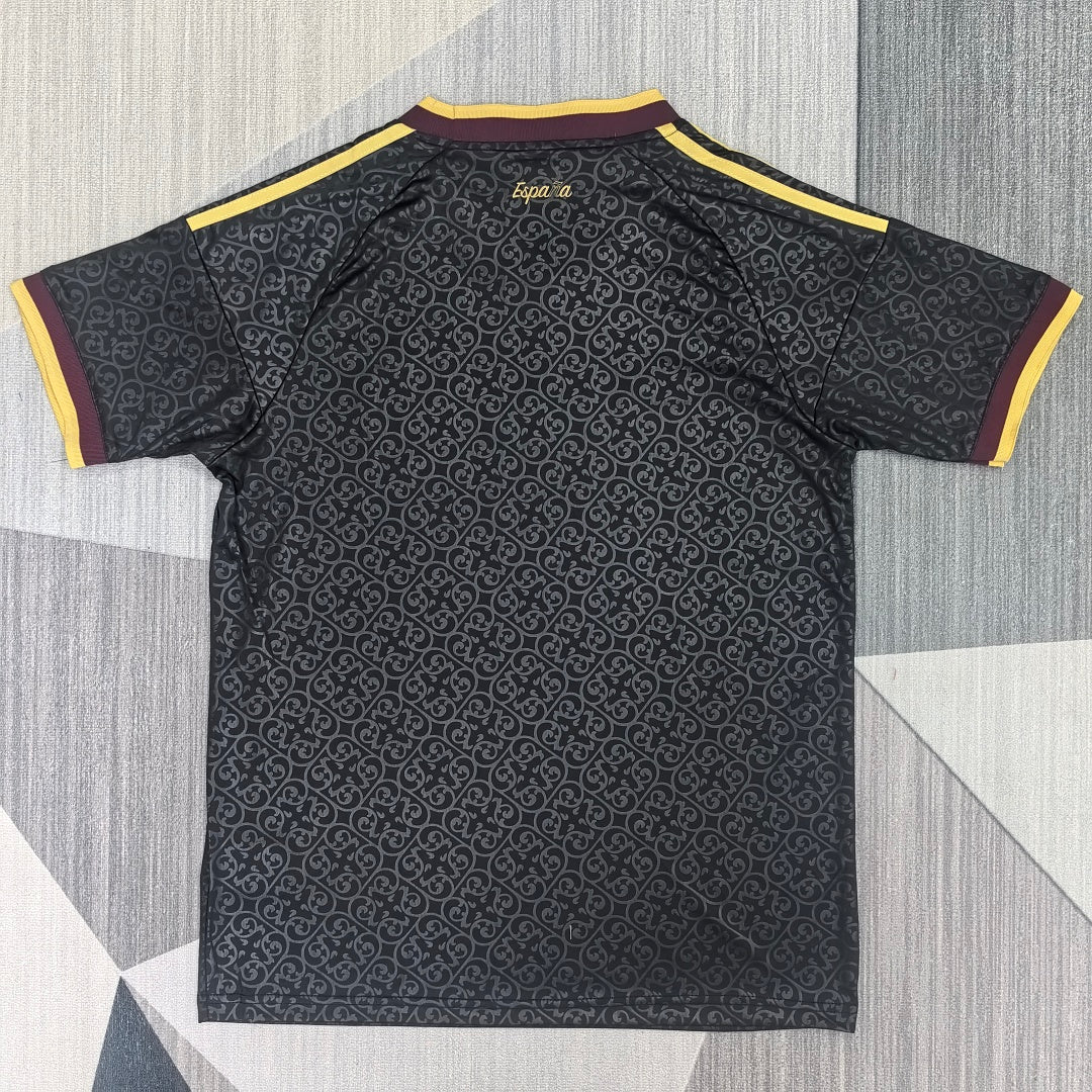 Spain 2026/27 Black Third Fan Version Jersey - Back