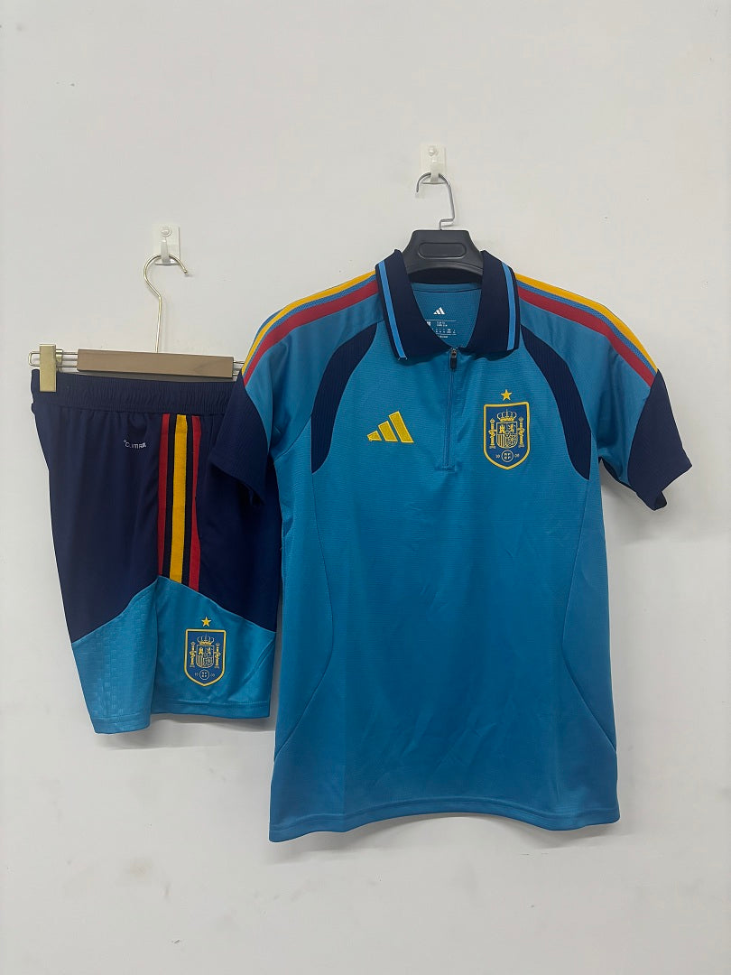 Spain Blue Polo Training Set 2026/27